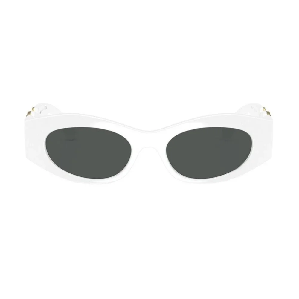 NWT VERSACE SUNGLASSES WOMEN OVAL WHITE EYEWEAR VERSACE
